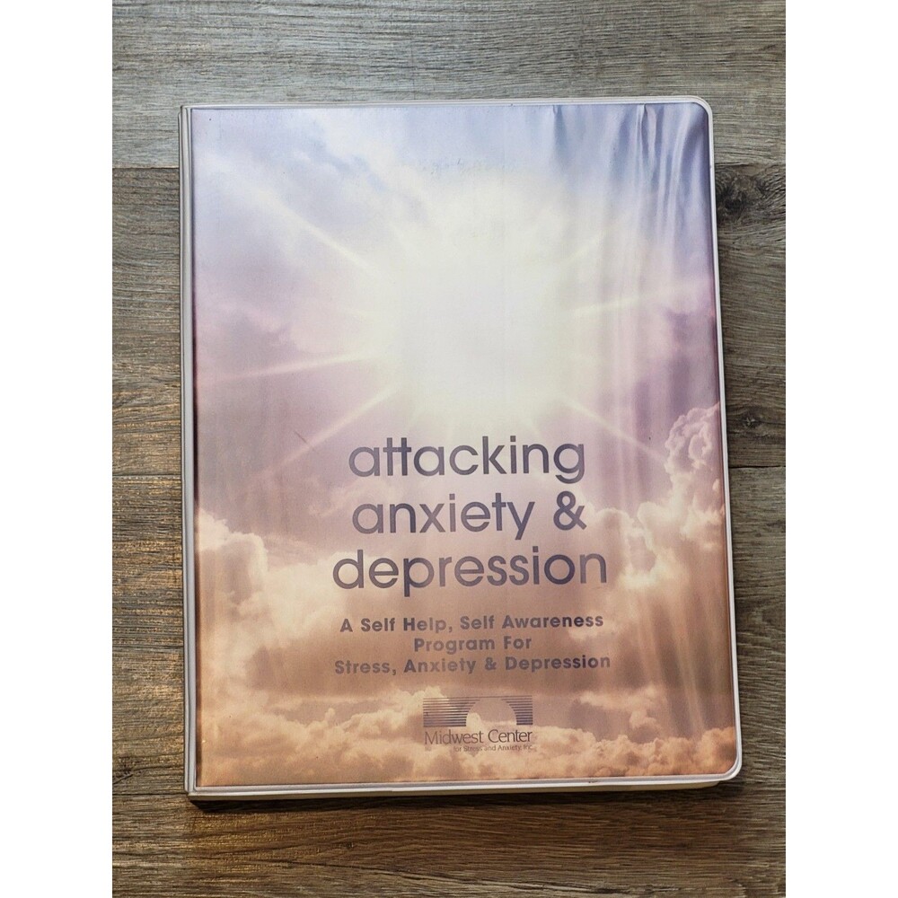 Midwest Center Attacking Anxiety and Depression Cassette Tapes SET Tapes Only